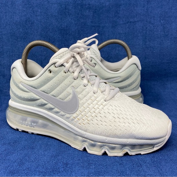 Size 6.5 Nike Air Max 2017 Pure Platinum Wolf Grey 3M Sneakers 849560-009 Women - Picture 1 of 9